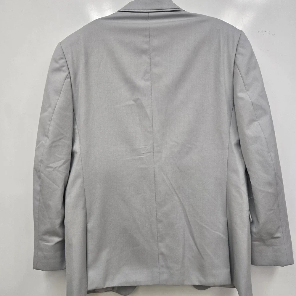 ALLURE MEN CEMENT GREY Tuxedo Sports‎ Coat Blazer Notch Coat 42R Formal Wear